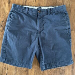 J Crew men’s blue shorts, 9” inseam, size 32